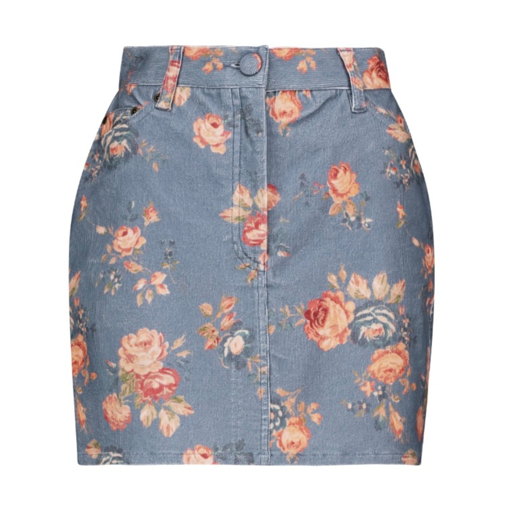Hollywood stretch-corduroy miniskirt